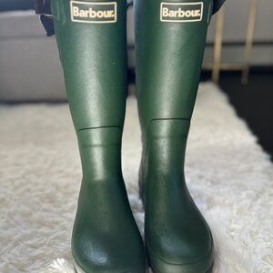 Barbour Dark Green Waterproof Boots
